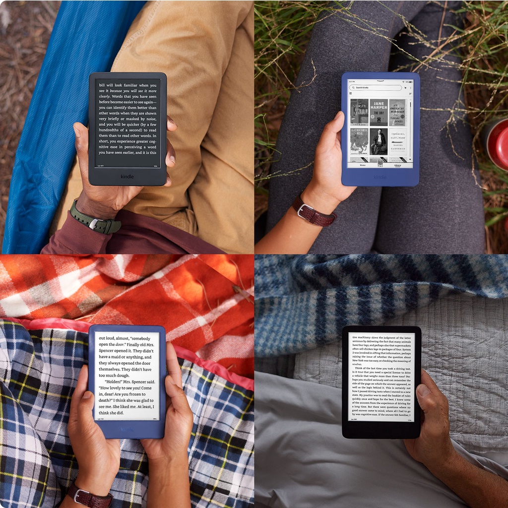 Máy đọc sách Kindle 2022 - All New Kindle 11th-generation - Kindle Basic 2022 - mật độ hiển thị 300ppi, sạc type C, 16GB