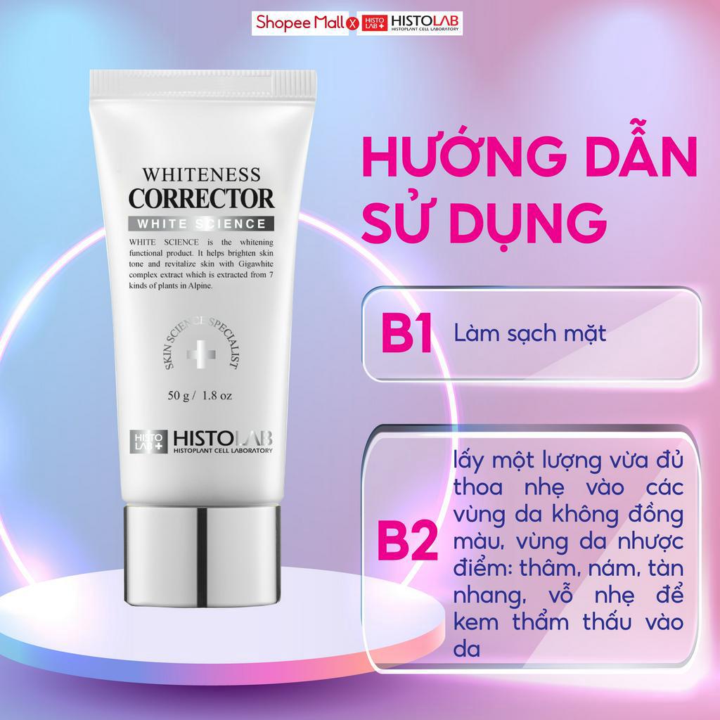 Kem Hiệu Chỉnh Sắc Tố Da HISTOLAB Whiteness Corrector 50ml - Điều Chỉnh Cải Thiện Sắc Tố Da , Loại Bỏ Tàn Nhang