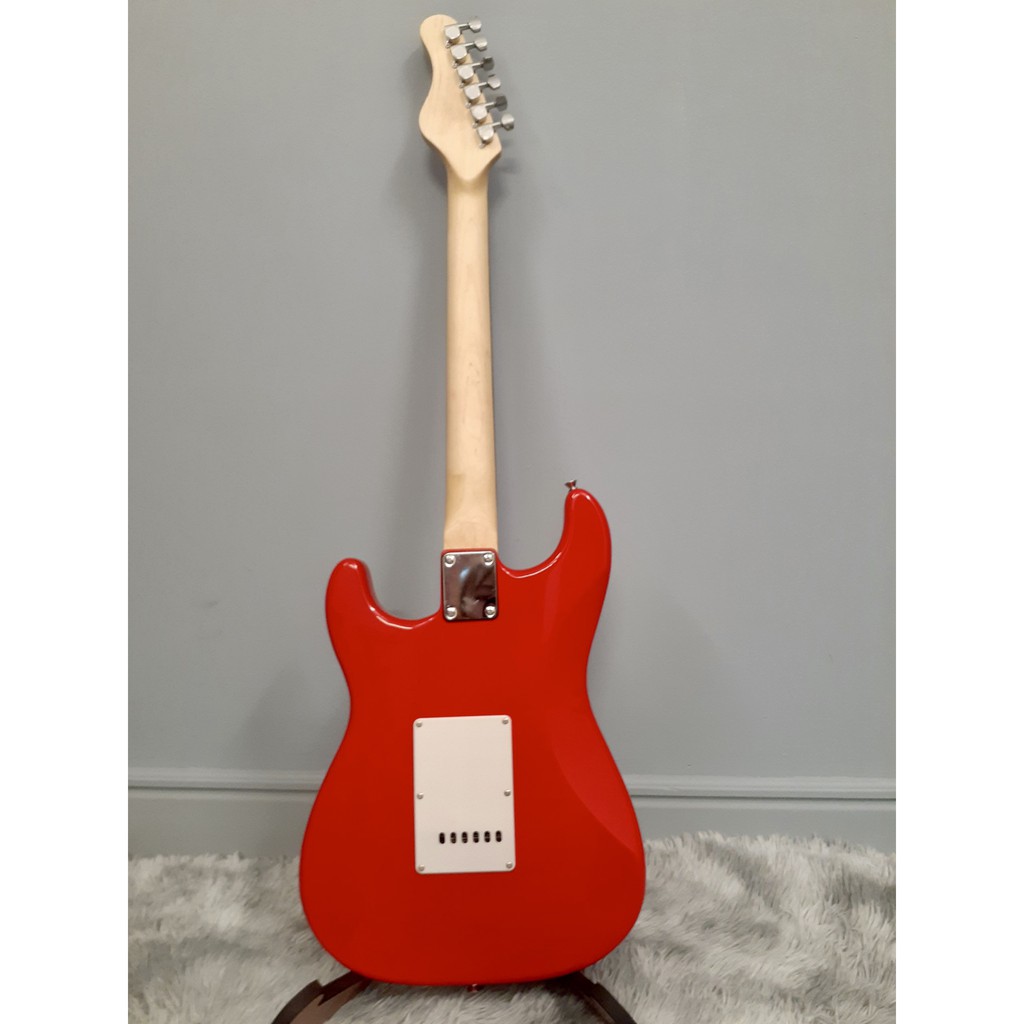 Guitar Điện Saiger 3 mobin màu đỏ