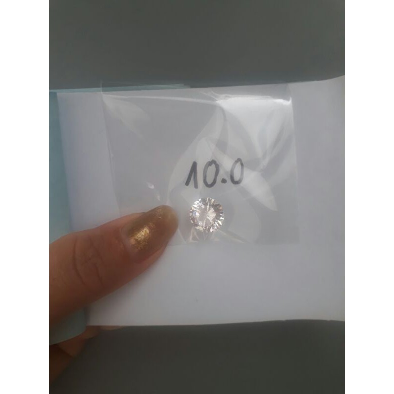 Hột xoàn kim cương nhân tạo cubic zirconia cao cấp 10.0