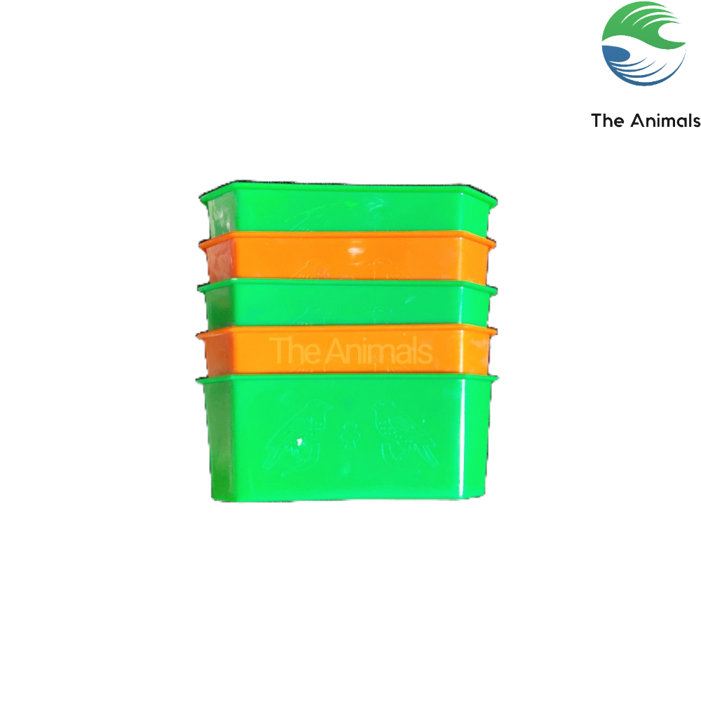 [Set 5 cái] Máng ăn, máng uống cho chim, gà, vẹt 12x5cm