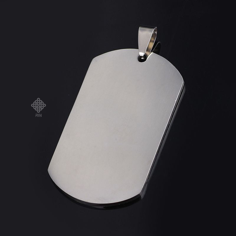 Mặt dây chuyền thẻ bài, Phụ kiện trang sức Unisex titan nguyên chất, trangsucmoiluatuoi.RIN