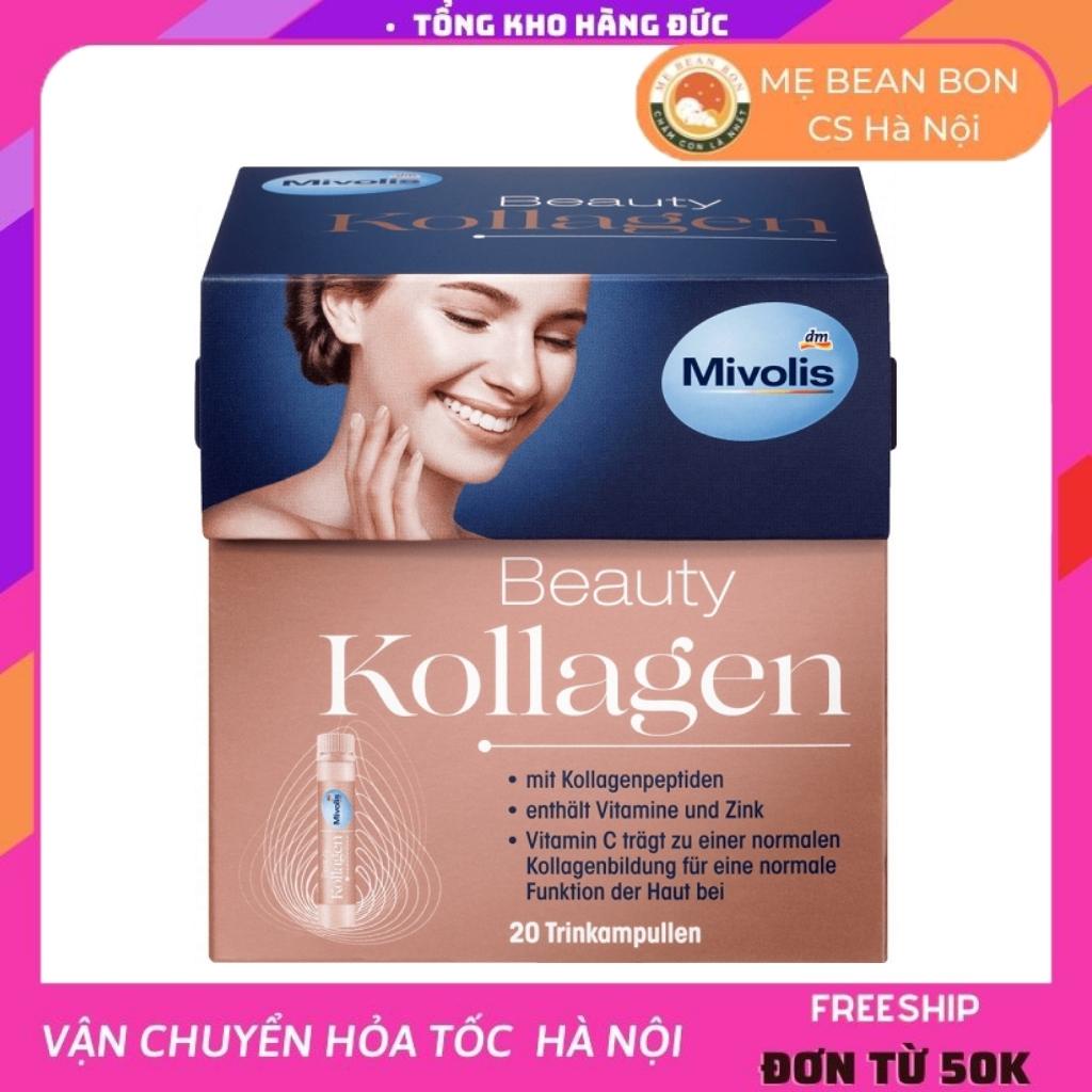 Collagen Mivolis Beauty Kollagen Hyaluron dạng thuỷ phân hỗ trợ khoẻ đẹp da níu giữ nét thanh xuân, 20 x 25 ml của Đức