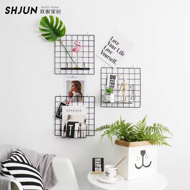 [Mã HLNHASALE20 giảm 15% đơn 99k] [XẢ KHO] KHUNG LƯỚI SẮT TRANG TRÍ SIZE 35x35cm và 35x45cm.