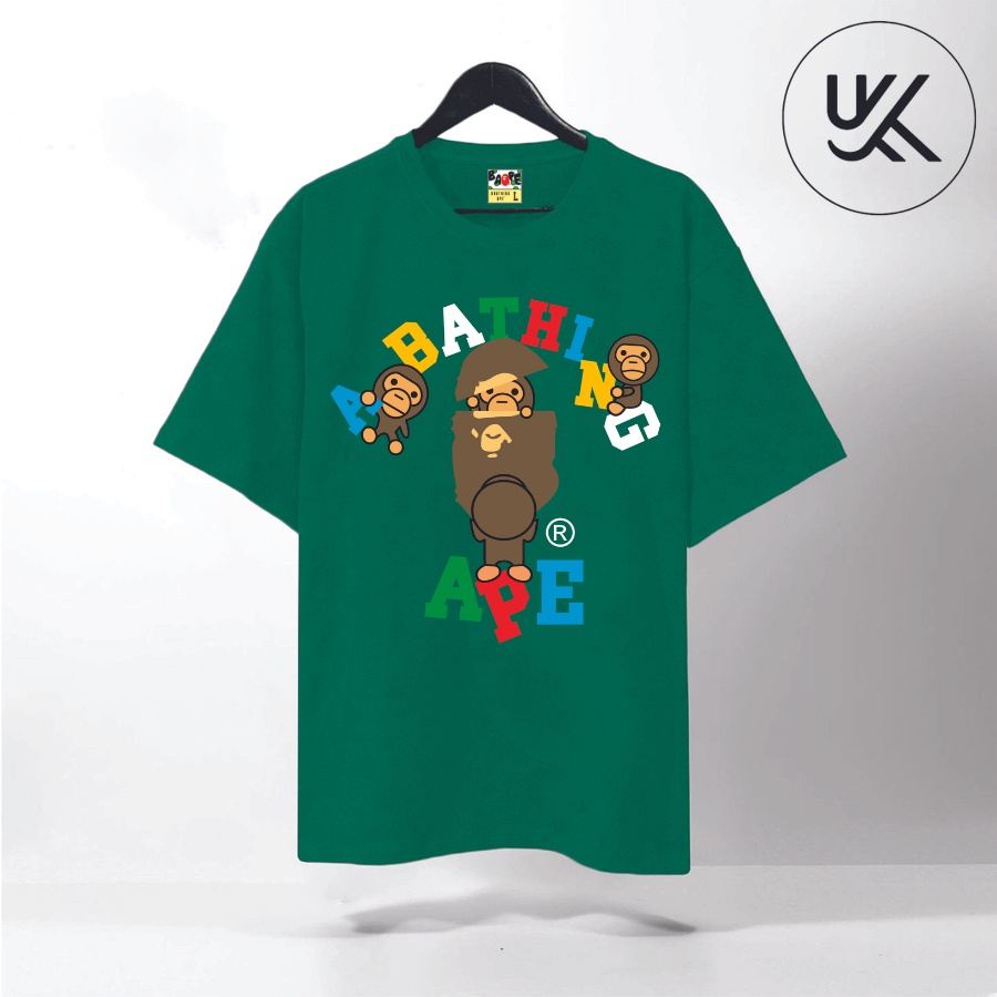 Áo Thun Tay Lỡ BAPE, áo phông Unisex Form rộng oversize, TEE A BATHING APE chất liệu Cotton. KKIMShop
