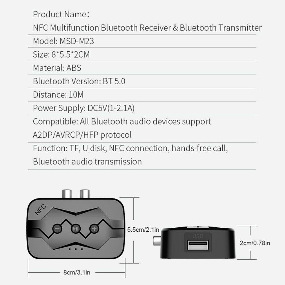 Thiết Bị Thu Phát Bluetooth Không Dây NFC TAYLOR1 Cho Xe Hơi
