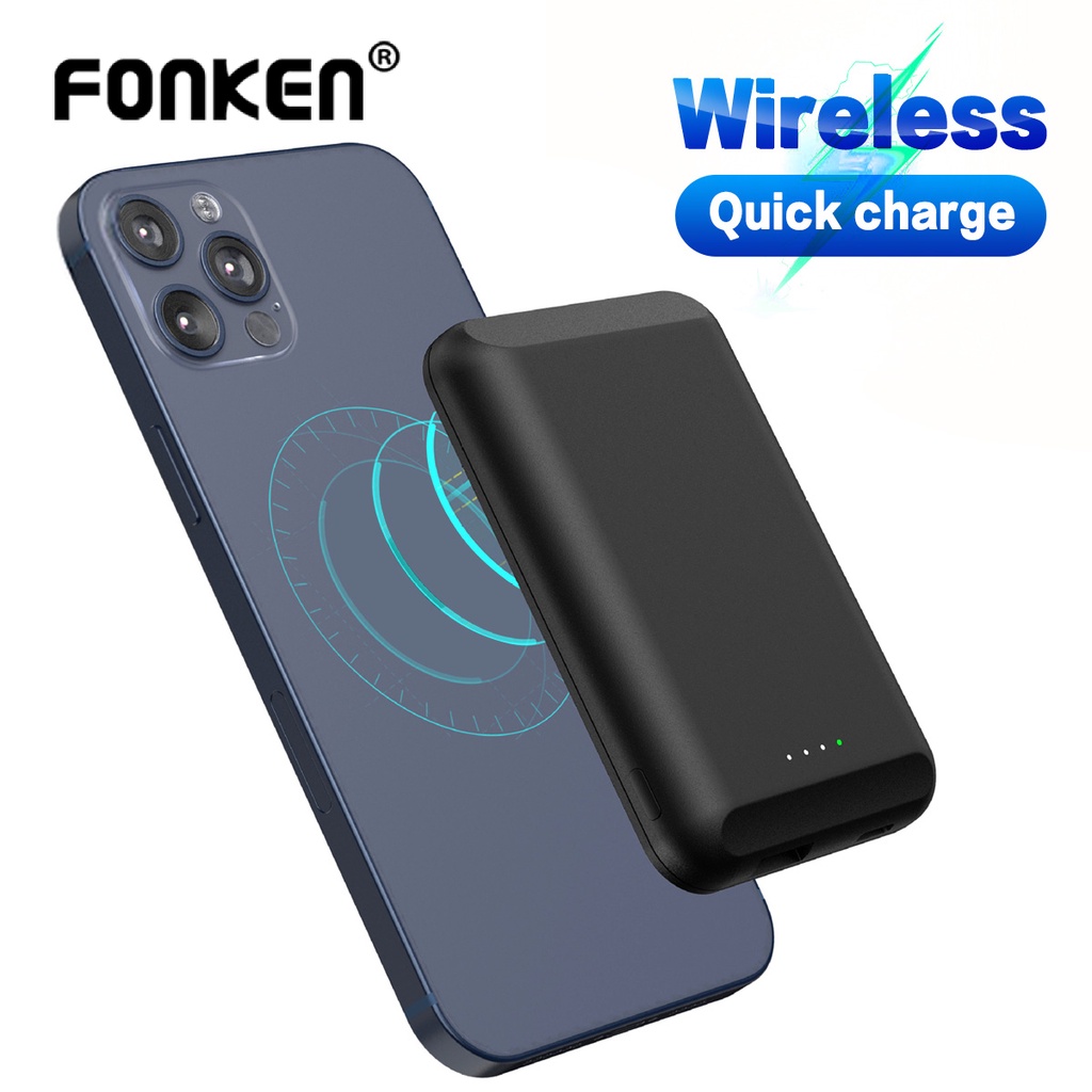Sạc dự phòng không dây FONKEN 5000mAh 15W dành cho iproduct 13 12Pro