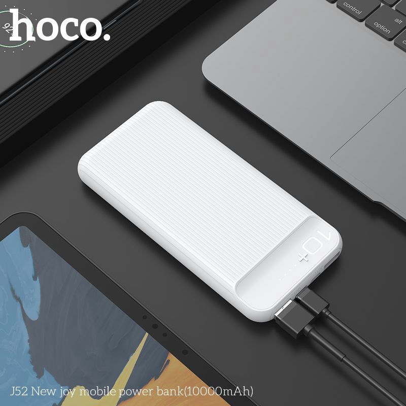 [CHÍNH HÃNG] Sạc Dự Phòng Hoco J52 Bản Nâng Cấp ✔10000mAh ✔Siêu Mỏng ✔️ Sạc 2 Thiết Bị Cùng Lúc