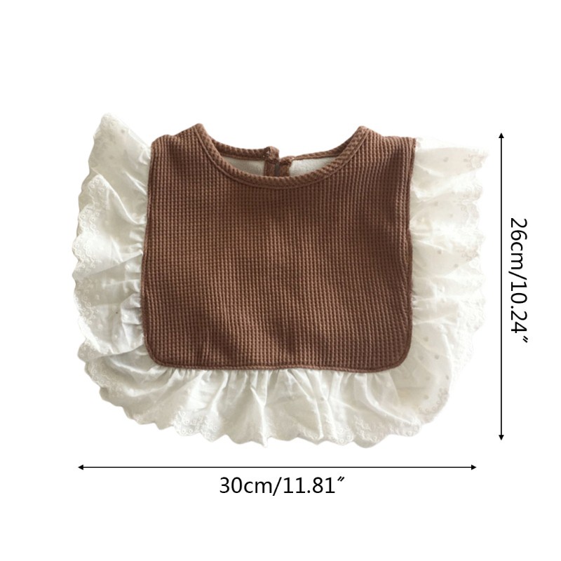 Yếm ăn quàng cổ chất liệu cotton mềm mại cho bé sơ sinh