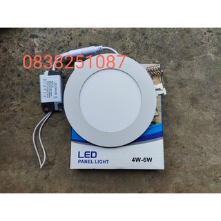 [COMBO] 10 Đèn Led Panel Âm Trần Siêu Mỏng 6w Tròn