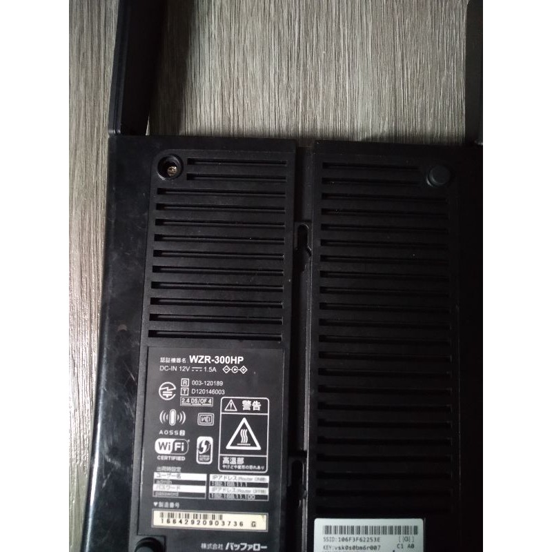 Wifi Nhật cũ Buffalo WZR-300HP, G300NH, G301NH,.. Port 1Gbps, Dd-wrt, Openwrt..