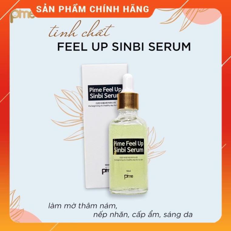Tinh chất dưỡng trắng Pime Feel Up Sinbi Serum trắng sáng, căng bóng, giảm nám tàn nhang, đều màu da, chống lão hóa 50ml