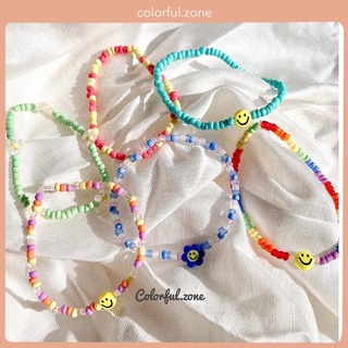 Vòng tay nữ hạt cườm handmade tone pastel hot trend phong cách Hàn Quốc dễ thương