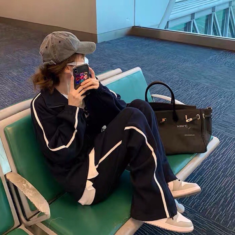 Set nỉ nhung thể thao Ulzzang dày dặn siêu cá tính ❤️ | BigBuy360 - bigbuy360.vn