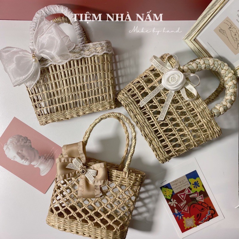 TÚI CÓI MINI ĐI BIỂN HÀNG THIẾT KẾ XINH XẮN - [ Nhà Nấm handmade ]