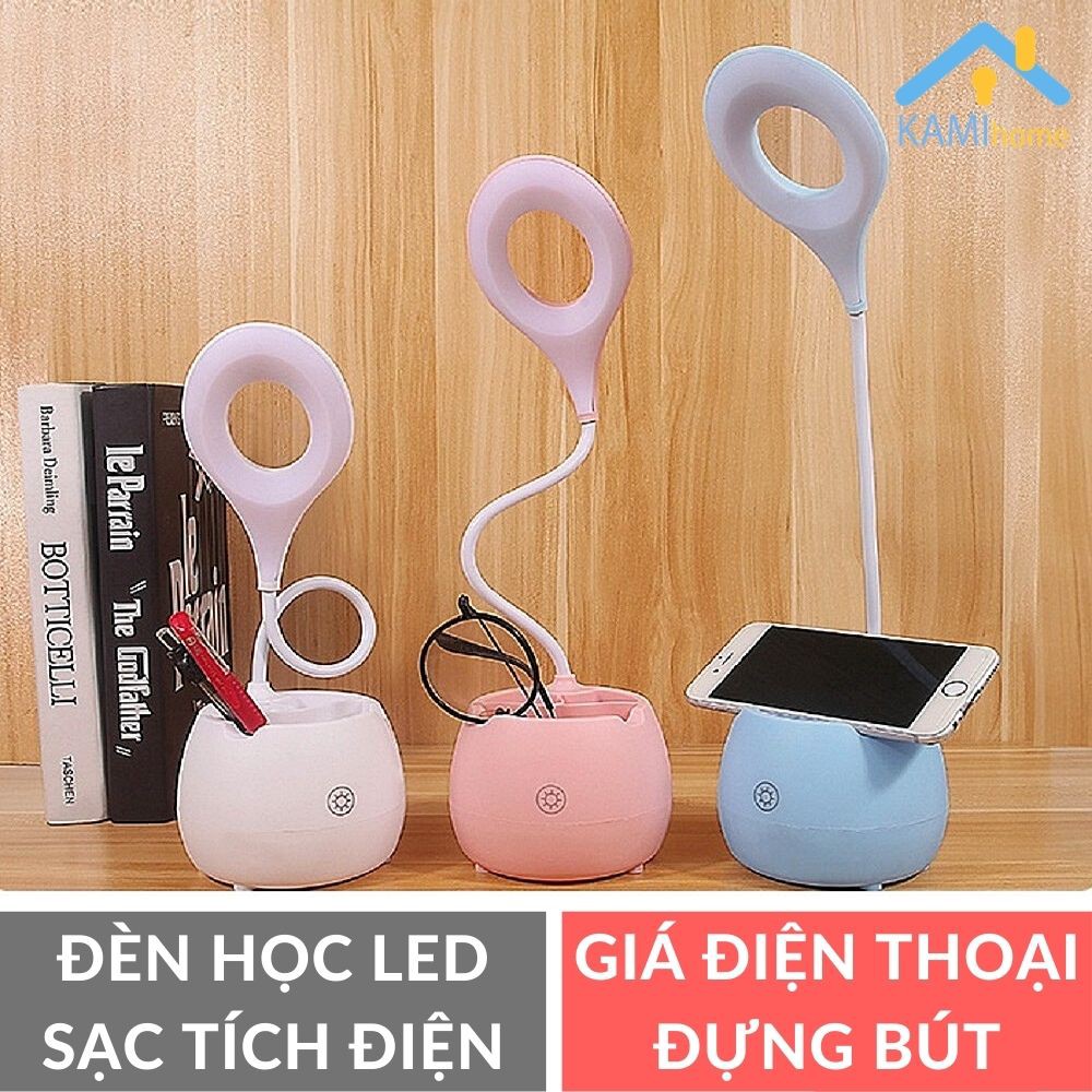 Đèn học để bàn sạc tích điện bóng led đọc sách chống cận thị cho trẻ học sinh mã 36021