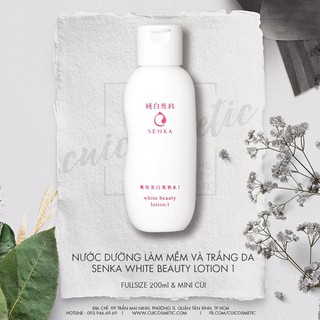 Nước Dưỡng Làm Mềm Và Trắng Da Senka White Beauty Lotion 1 200ml