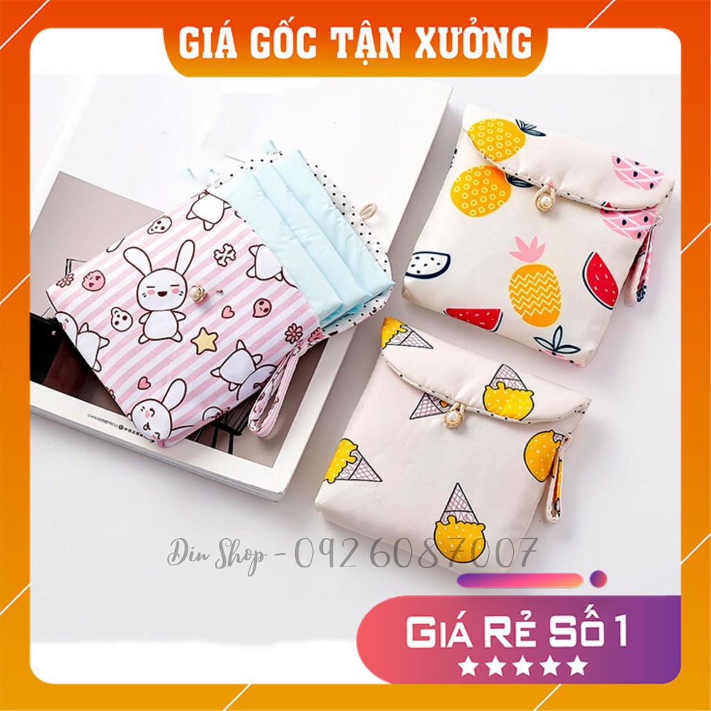 Túi Vải Đựng Băng Vệ Sinh 💝GÓC CHỊ EM💝 Túi Đa Năng Đựng BVS Trong Ngày Dâu Rụng