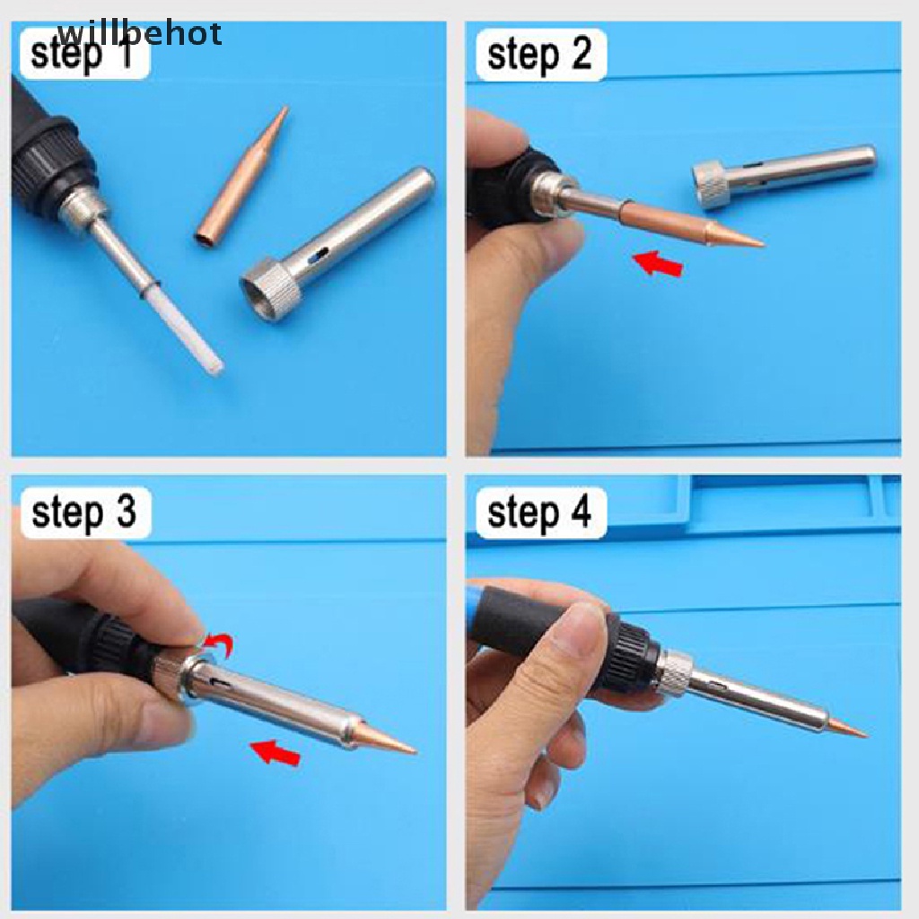 Set 5 / 6 Đầu Hàn 900M-T Bằng Đồng Nguyên Chất Không Chì