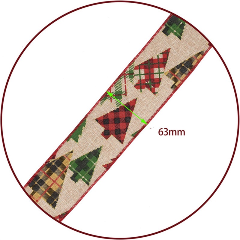 Cuộn Dây Ruy Băng Họa Tiết Bông Tuyết Trang Trí Giáng Sinh DIY