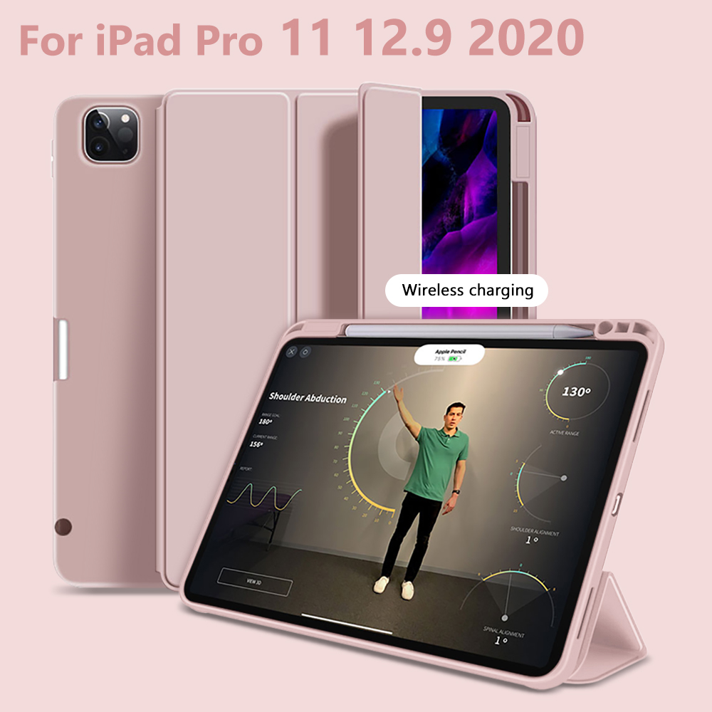 Bao Da Nắp Gập Kiêm Giá Đỡ Bút Cảm Ứng Ipad Pro 2020 Pro 11 12.9 "2018