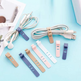 Dây Quấn Cáp Tai Nghe Bằng Silicone Màu Sắc Ngẫu Nhiên Chống Thất Lạc Tiện Dụng