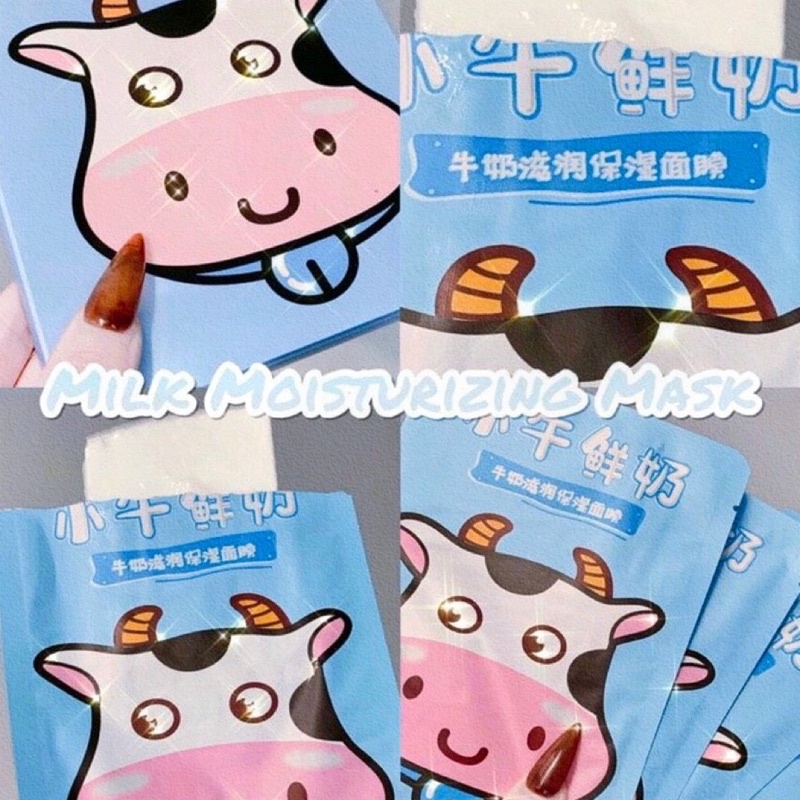 CAO CẤP Mặt Nạ Sữa Bò Sữa QISE MILK Trắng Da Thu Nhỏ Lỗ Chân Lông Dưỡng Ẩm Chống Lão Hoá Mask Giấy BIOAQUA IMAGES