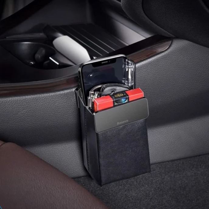 Túi xếp đa năng Baseus Magic Car Storage Rack (túi da PU siêu mềm mịn, nắp kim loại có nam châm)