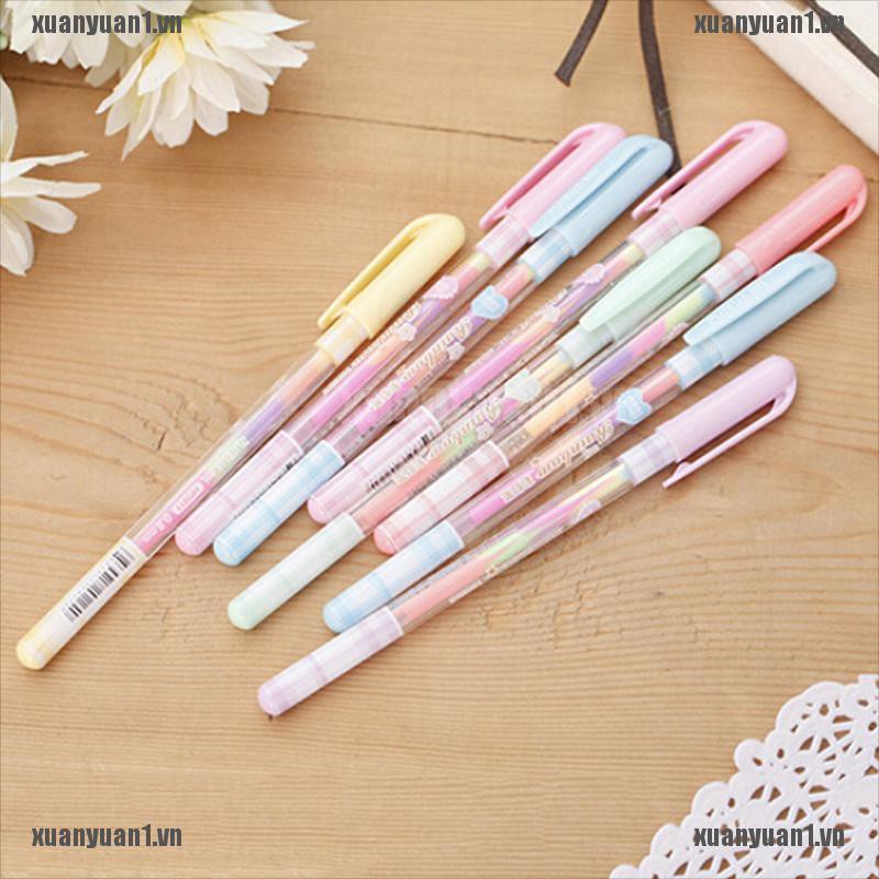 [XUANYUAN1] Set 2 Bút Đánh Dấu 6 Bút Bi Dễ Thương