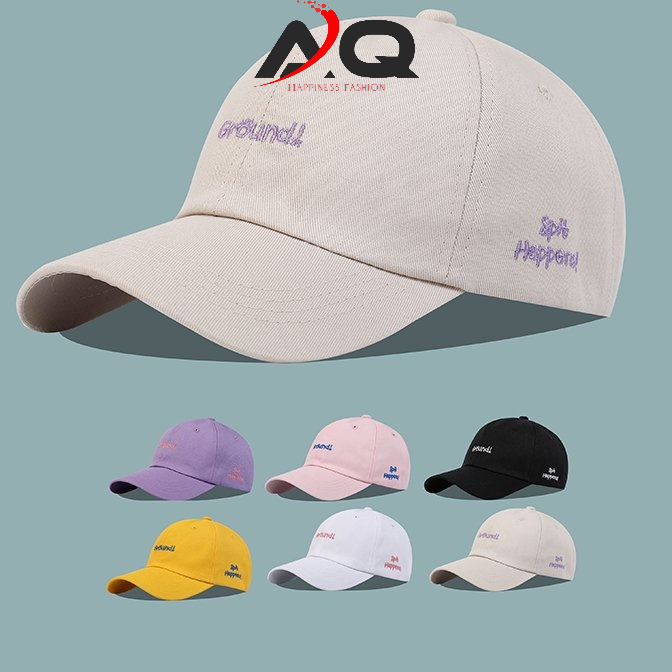 Mũ lưỡi trai ❤️ Nón kết thêu chữ Memori LA Subway chất kaki cotton phong cách Ulzzang form unisex nam nữ