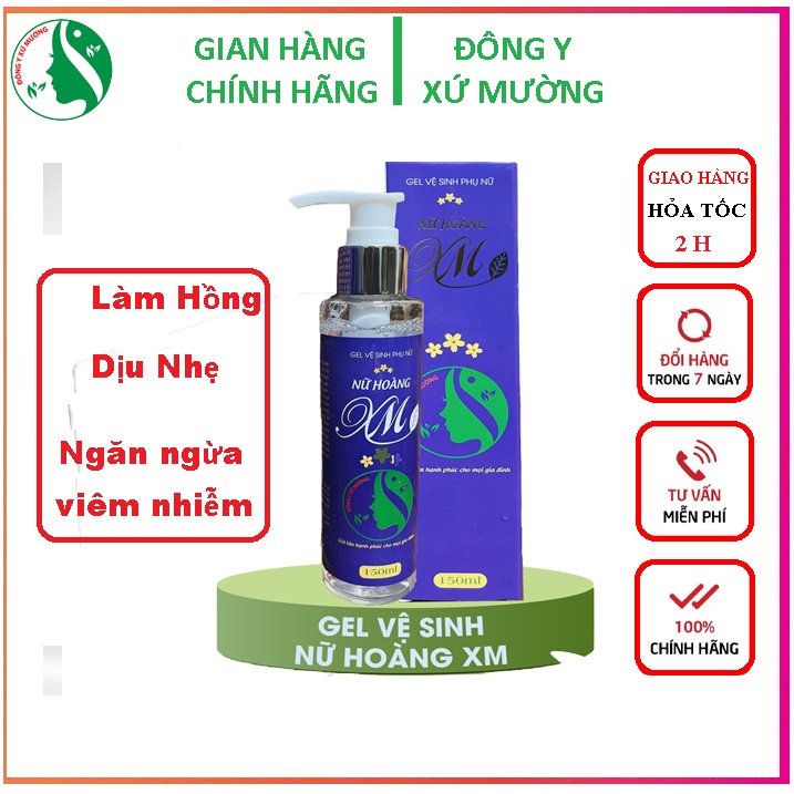 Gel Vệ Sinh Phụ Nữ Nữ Hoàng XM Giúp Làm Hồng, Se Khít , Ngăn Ngừa Nấm Ngứa - Dung Dịch Vệ Sinh Giành Cho Cả Nam Và Nữ