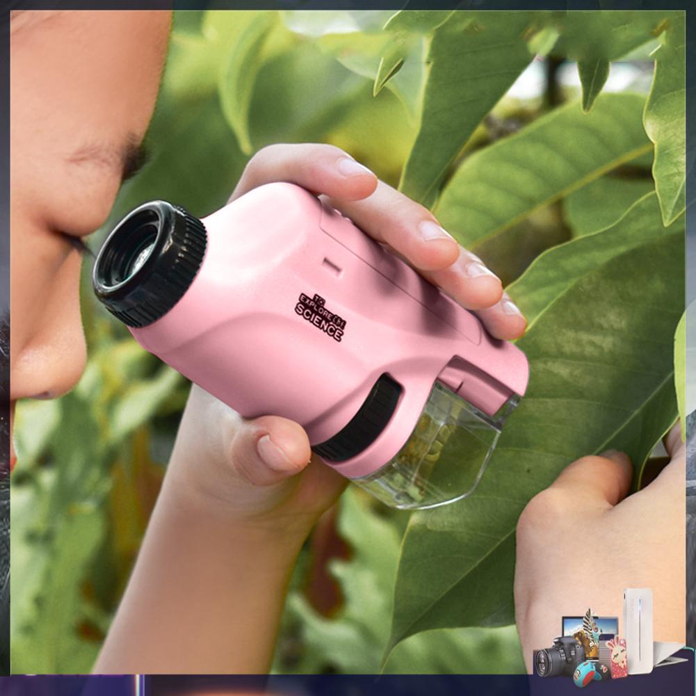 Kính Hiển Vi Cầm Tay Độ Phóng Đại 60X-120X Kèm Đèn LED