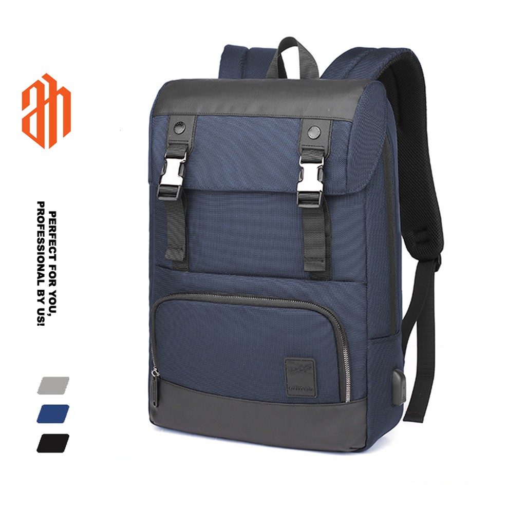 Balo du lịch Arctic Hunter chất liệu Oxford chống nước, có cổng USB - B00361