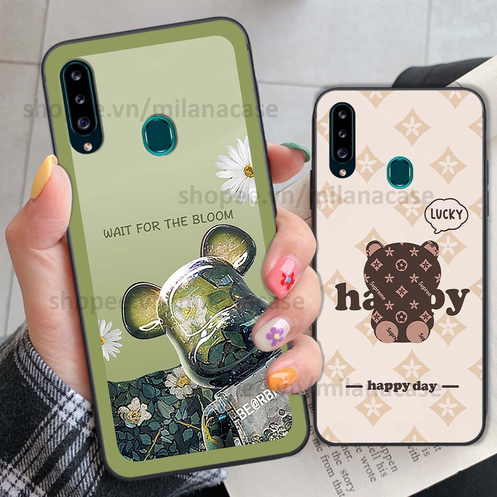 Ốp Samsung A20s gấu be@rBrick gấu Teddy Kaws siêu đẹp, phong cách, cá tính