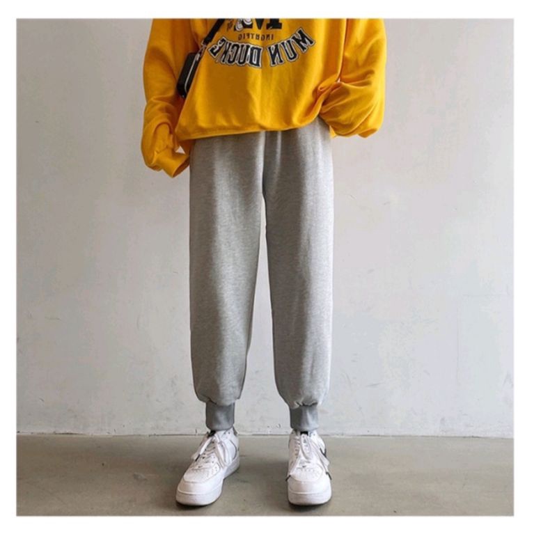 Quần Jogger Nam Nữ Trơn Basic Thun Da Cá ống BO. Phong Cách Thể Dục Thể Thao Năng Động Cá Tính Unisex