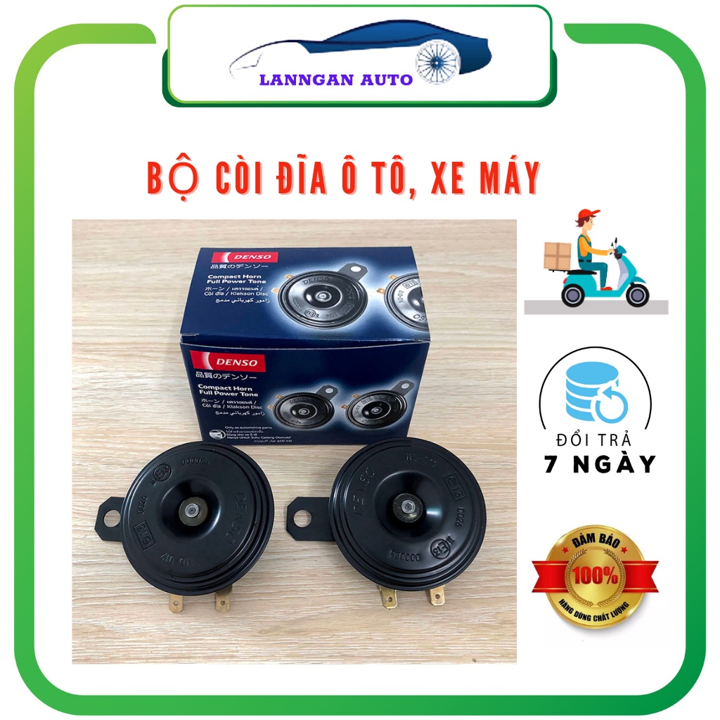 Còi sên Denso chính hãng 12v lắp các xe ô tô từ 4 chỗ đến 16 chỗ, xe máy. Bảo hành 12 tháng