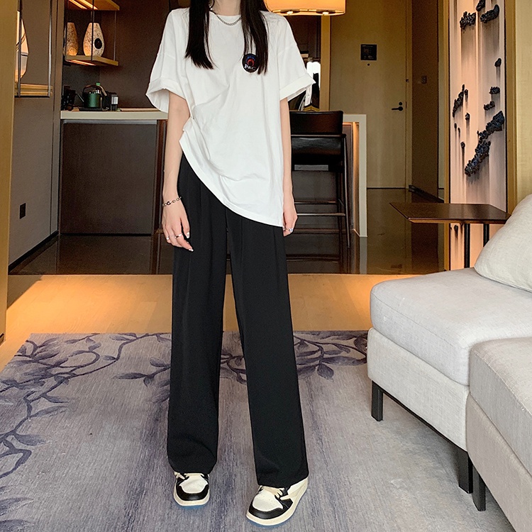 Quần dài ống rộng SUXI phong cách giản dị thời trang mùa hè cho nữ