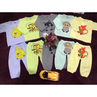 combo 25   bo  dài tay cotton cho bé 