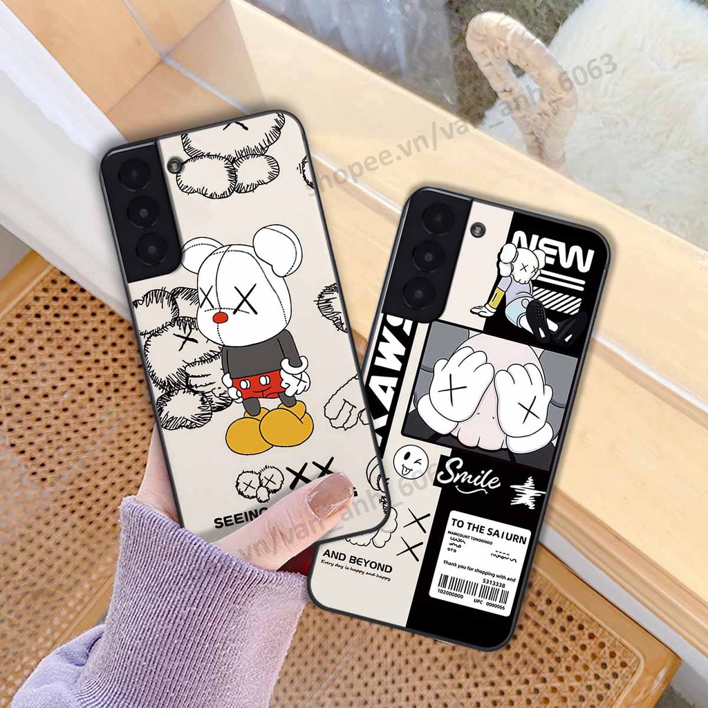 Ốp Samsung S21 / S21 Plus / S21+ be@r brick mars thời trang, ốp lưng điện thoại viền dẻo siêu chất