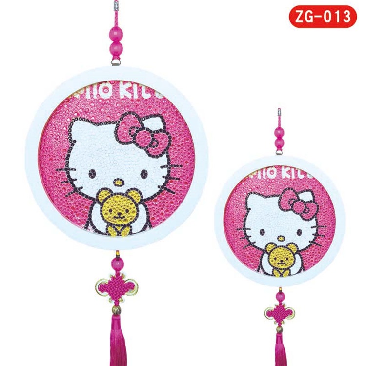 [Hàng có sẵn] Tranh đính đá trang trí đa năng dùng Treo tường Treo linh phong Khóa thắt Trung Hoa