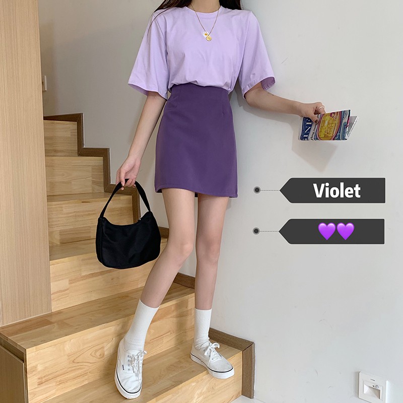 Chân váy chữ A lưng cao phong cách Hàn Quốc độc đáo | BigBuy360 - bigbuy360.vn