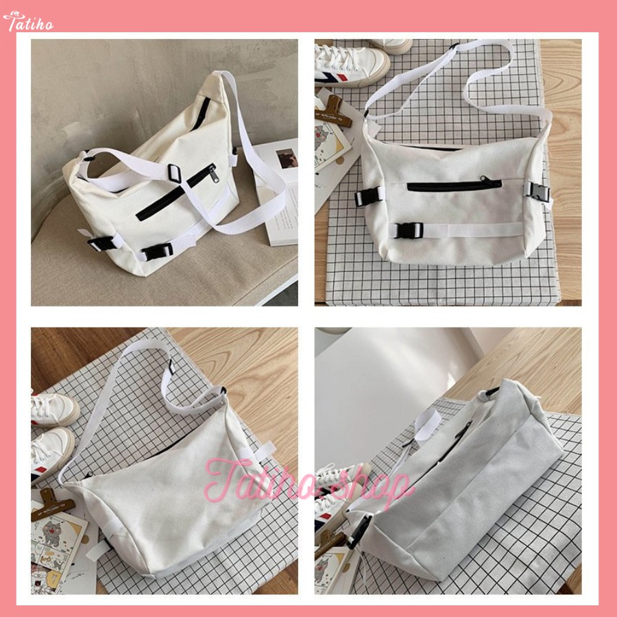 [HÀNG XỊN, GIÁ TỐT] Túi Vải Bao Tử Đeo Chéo Nam Nữ Form To Bền Chắc Chắn - TUI13