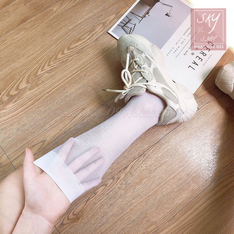 Tất, vớ mỏng tới bắp chân 42cm thoáng mát dành cho mùa hè, cosplay Gợi Cảm Cho Nữ  Có ảnh thật