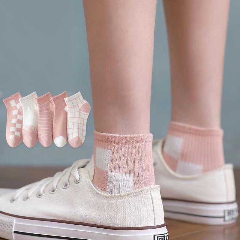 Tất vớ nữ nam cổ ngắn trắng giấy lười dễ thương hàn quốc đẹp TAGU chân thấp nhún đủ màu trơn đen, đỏ, vàng, xám, xanh