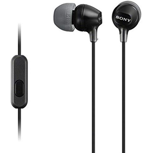 Tai nghe nhét tai có dây chính hãng SONY MDR EX15AP 3.5 mm loa siêu trầm âm thanh nổi