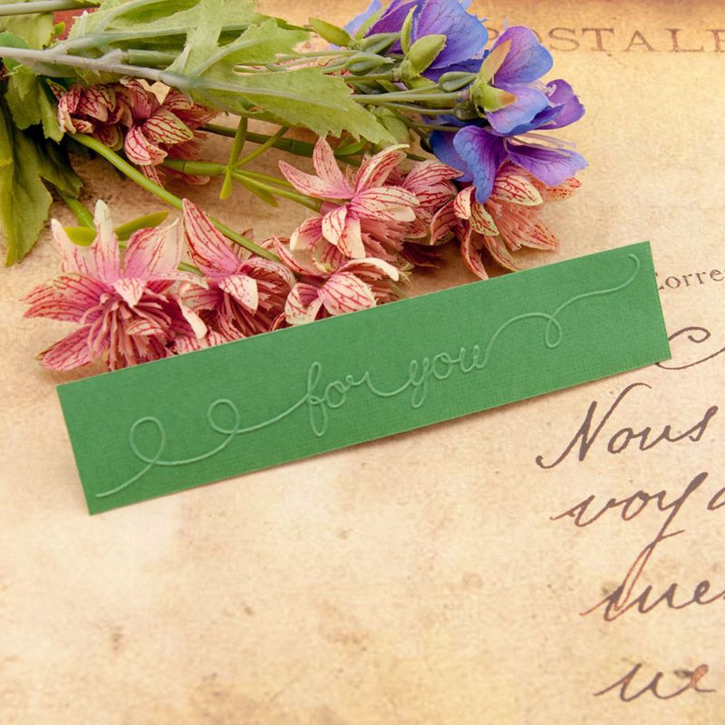 Khuôn Nhựa Dập Nổi Họa Tiết Chữ Love You Trang Trí Scrapbook