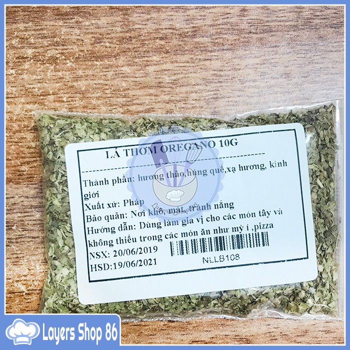 Lá thơm oregano khô túi chia lẻ 10g