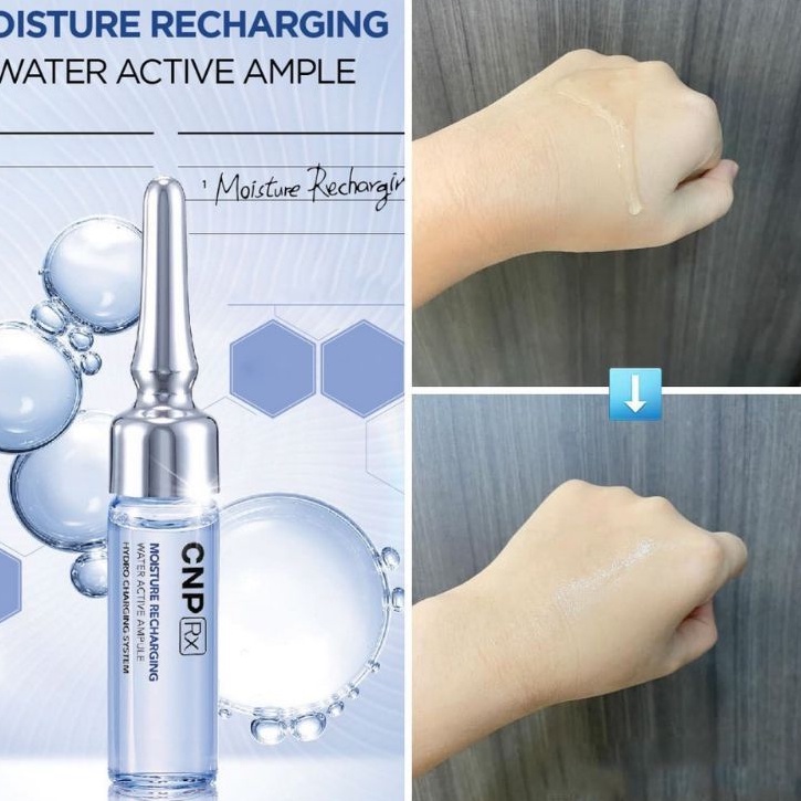 Sample Huyết Thanh Keo Ong Xanh Phục Hồi Da Sần Nhăn CNP Moisture Recharging Water Active Ampule 1ml