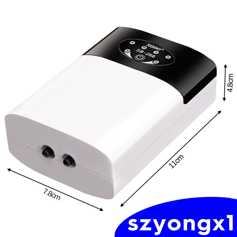 Máy bơm oxy nén khí câu cá cổng USB thiết kế nhỏ gọn sử dụng ngoài trời