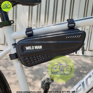 Túi treo sườn xe đạp thể thao wild man, chống nước, túi cứng treo góc sườn